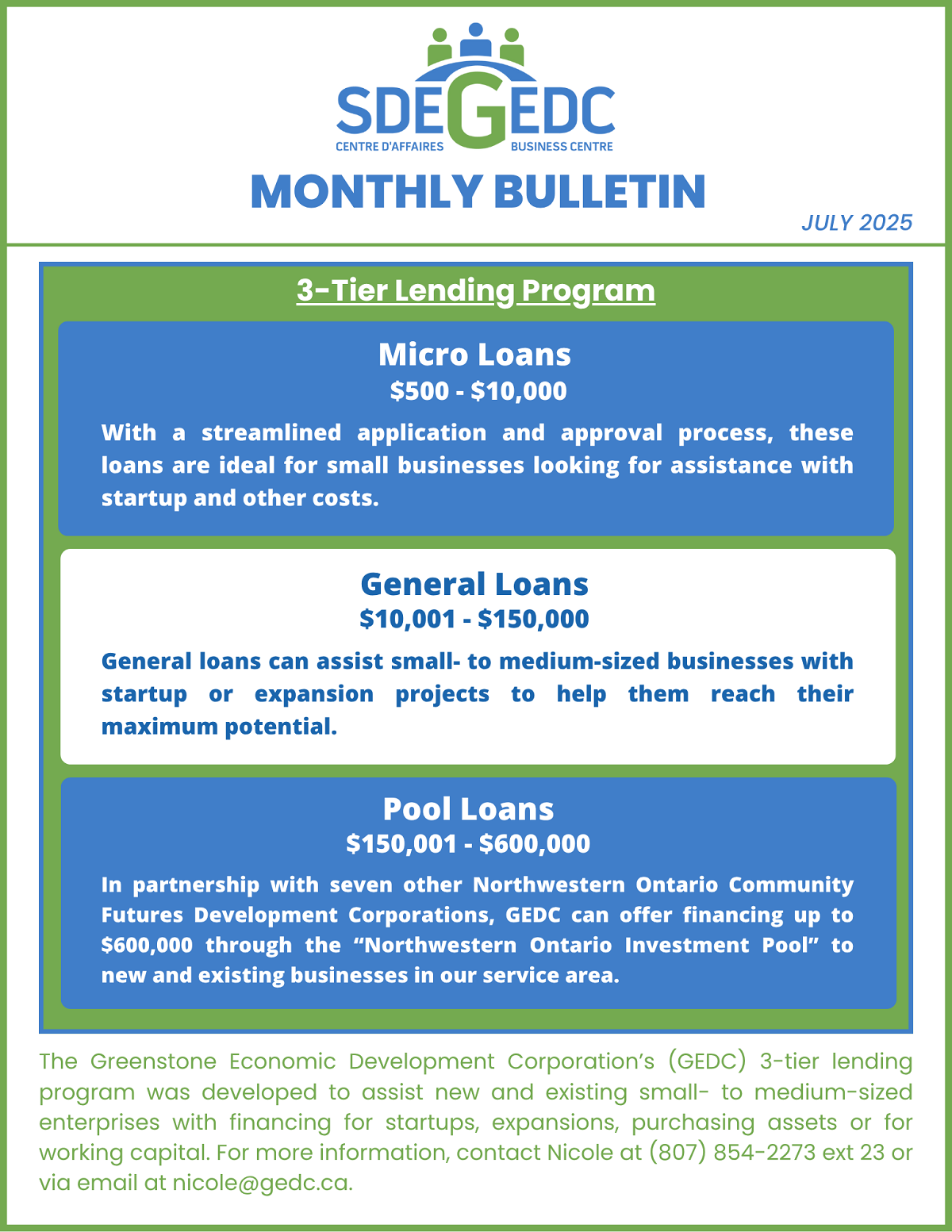 GEDC July Bulletin